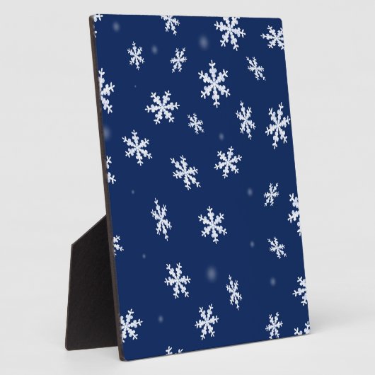 Schneeflocken Fotoplatte (Seite)