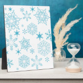 Schneeflocken Fotoplatte (Seite)