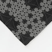 Schneeflocken-Fraktal Fleecedecke (Ecke)