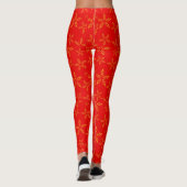 Schneeflocken Frauen Leggings (Rückseite)