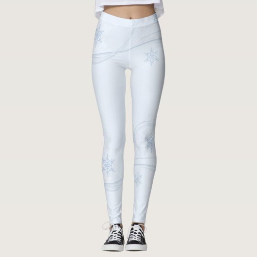 Schneeflocken Frauen Leggings (Vorderseite)