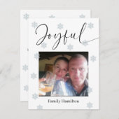 Schneeflocken Frohe Weihnachten (Vorne/Hinten)