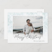 Schneeflocken Frohe Weihnachten Ein Foto Postkarte (Vorne/Hinten)