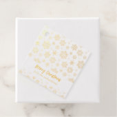Schneeflocken Frohe Weihnachten Geschenkanhänger (Mit Box)
