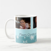 Schneeflocken Frohe Weihnachten Oma Tasse (Links)
