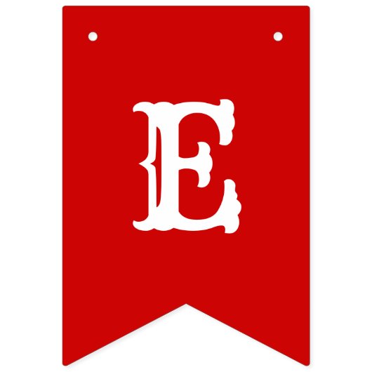 Schneeflocken Frohe Weihnachten Rot/Weiße Jagdfahn Wimpelkette (Dritte Fahne)