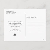 Schneeflocken Funkelnd Lila Frohe Weihnachten (Rückseite)