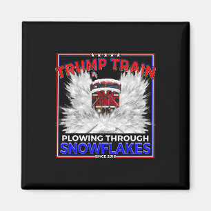 Schneeflocken für Präsident Trump! Maga Trump Zug  Magnet