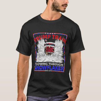 Schneeflocken für Präsident Trump! Maga Trump Zug  T-Shirt