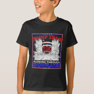 Schneeflocken für Präsident Trump! Maga Trump Zug T-Shirt