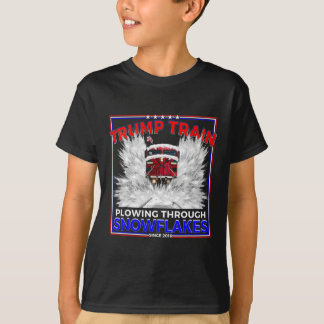 Schneeflocken für Präsident Trump! Maga Trump Zug  T-Shirt