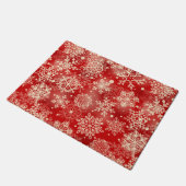 Schneeflocken Fußmatte (Schrägansicht)