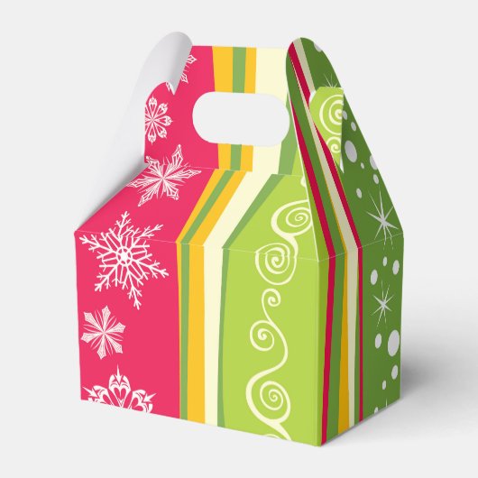 Schneeflocken-Gastgeschenk Geschenkschachtel (Rückseite)