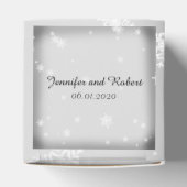 Schneeflocken-Gastgeschenk Hochzeit Geschenkschachtel (Oben)