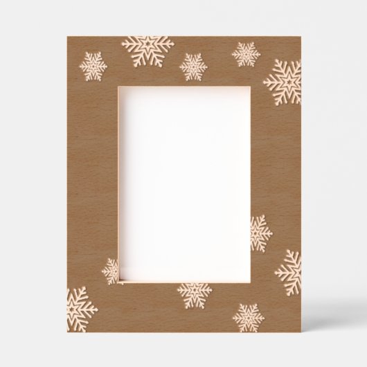 Schneeflocken Geätzte Rahmen (Vorderseite)