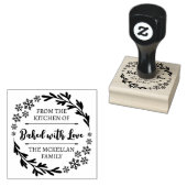 Schneeflocken gebacken mit Liebe Winter Weihnachts Gummistempel (Stempel)
