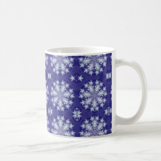 Schneeflocken, gefroren kaffeetasse (Rechts)