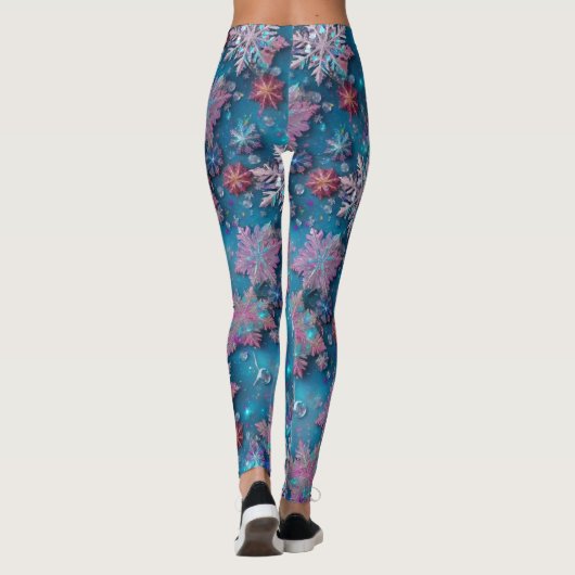 Schneeflocken, gefroren leggings (Rückseite)