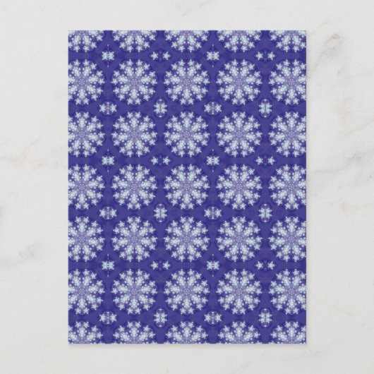 Schneeflocken, gefroren postkarte (Vorderseite)