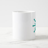 Schneeflocken Geometrischer Anfangsbuchstabe Jumbo-Tasse (Vorderseite)