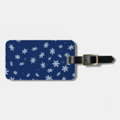 Schneeflocken Gepäckanhänger (Vorderseite horizontal)