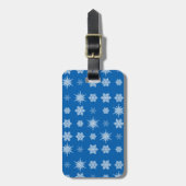 Schneeflocken Gepäckanhänger (Vorderseite vertikal)