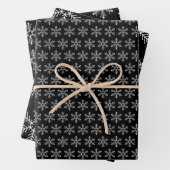 Schneeflocken, gepolstert, Wrapping Paper Sheets Geschenkpapier Set (Beispiel)