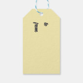 Schneeflocken Geschenkanhänger (Rückseite)