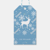 Schneeflocken Geschenkanhänger (Vorderseite)