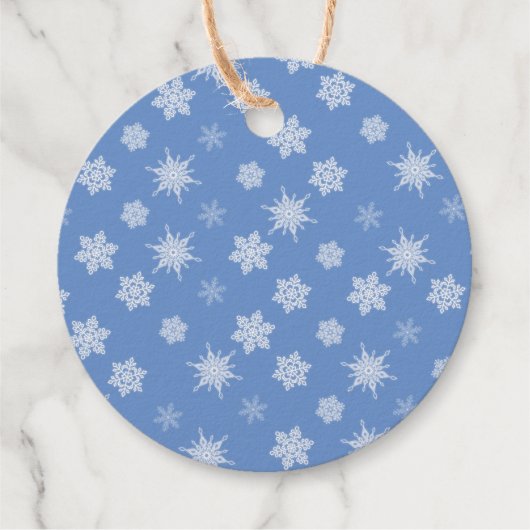 Schneeflocken Geschenkanhänger (Rückseite)