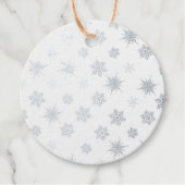 Schneeflocken Geschenkanhänger (Vorderseite)