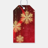 Schneeflocken Geschenkanhänger (Rückseite)