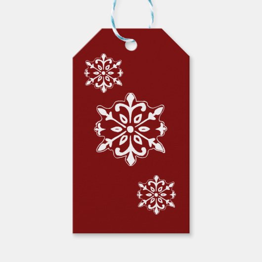 Schneeflocken-Geschenkanhänger Geschenkanhänger (Vorderseite)