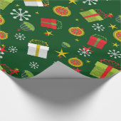 Schneeflocken Geschenkboxen Cupcakes Stars Weihnac Geschenkpapier (Ecke)