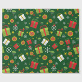 Schneeflocken Geschenkboxen Cupcakes Stars Weihnac Geschenkpapier (Flach)