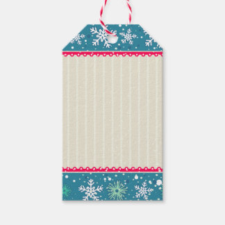 Schneeflocken & Geschenke Geschenkanhänger