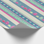 Schneeflocken & Geschenke Geschenkpapier (Ecke)