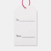 Schneeflocken-Geschenkmarken Geschenkanhänger (Rückseite)