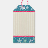 Schneeflocken & Geschenkmarken Geschenkanhänger (Vorderseite)