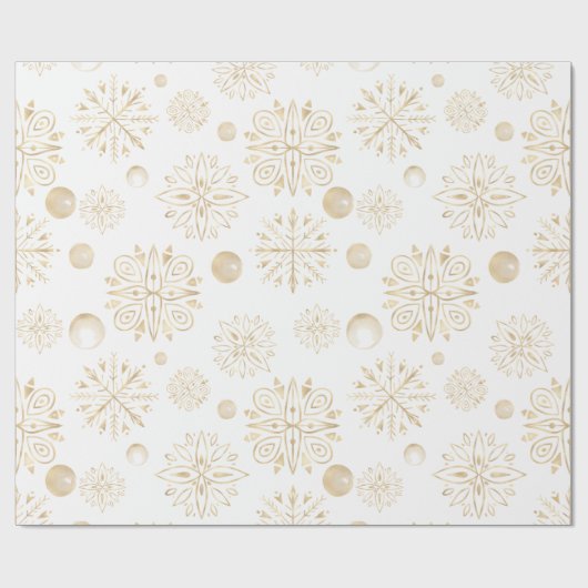 Schneeflocken Geschenkpapier (Flach)