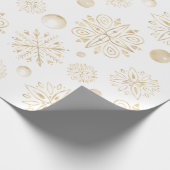 Schneeflocken Geschenkpapier (Ecke)
