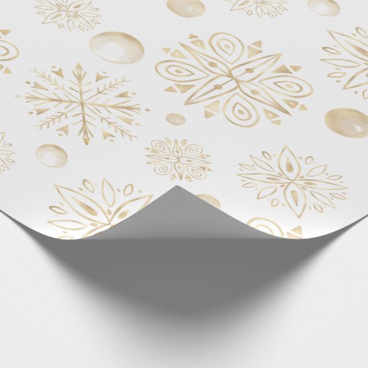 Schneeflocken Geschenkpapier (Ecke)