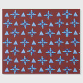 Schneeflocken Geschenkpapier (Flach)