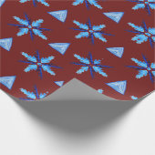 Schneeflocken Geschenkpapier (Ecke)