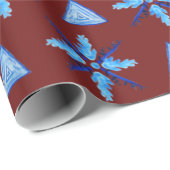 Schneeflocken Geschenkpapier (Rolleneckpunkt)