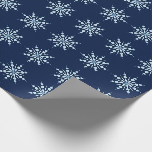 Schneeflocken Geschenkpapier (Ecke)