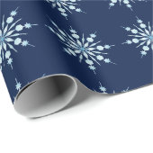 Schneeflocken Geschenkpapier (Rolleneckpunkt)