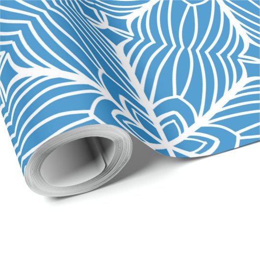 Schneeflocken Geschenkpapier (Rolleneckpunkt)