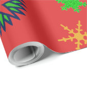Schneeflocken - geschenkpapier (Rolleneckpunkt)