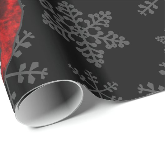 Schneeflocken Geschenkpapier (Rolleneckpunkt)